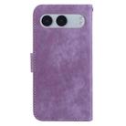 For OnePlus Nord 4 Little Tiger Embossed Leather Phone Case(Purple) - 3