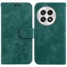 For OnePlus 13 Little Tiger Embossed Leather Phone Case(Green) - 1