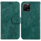 For Huawei nova Y61 / Enjoy 50z Little Tiger Embossed Leather Phone Case(Green) - 1