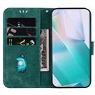 For Huawei nova Y61 / Enjoy 50z Little Tiger Embossed Leather Phone Case(Green) - 4