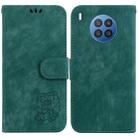 For Huawei nova 8i / Honor 50 Lite Little Tiger Embossed Leather Phone Case(Green) - 1