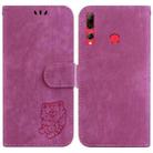 For Huawei P Smart Z Little Tiger Embossed Leather Phone Case(Rose Red) - 1