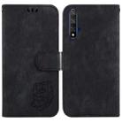 For Huawei nova 5T / Honor 20 Little Tiger Embossed Leather Phone Case(Black) - 1