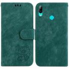 For Huawei P Smart 2019 Little Tiger Embossed Leather Phone Case(Green) - 1