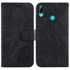 For Huawei P Smart 2019 Little Tiger Embossed Leather Phone Case(Black) - 1