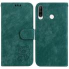 For Huawei P30 Lite / nova 4e Little Tiger Embossed Leather Phone Case(Green) - 1