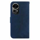 For Huawei nova 12 Little Tiger Embossed Leather Phone Case(Dark Blue) - 3