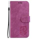 For Huawei nova 12 Little Tiger Embossed Leather Phone Case(Rose Red) - 2