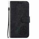 For Huawei nova 12 Little Tiger Embossed Leather Phone Case(Black) - 2