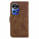 For Huawei nova 12 Pro / nova 12 Ultra Little Tiger Embossed Leather Phone Case(Brown) - 3