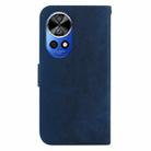 For Huawei nova 12 Pro / nova 12 Ultra Little Tiger Embossed Leather Phone Case(Dark Blue) - 3