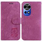 For Huawei nova 12 Pro / nova 12 Ultra Little Tiger Embossed Leather Phone Case(Rose Red) - 1