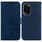 For Huawei nova 13 Pro Little Tiger Embossed Leather Phone Case(Dark Blue) - 1