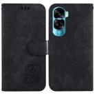 For Honor 90 Lite Little Tiger Embossed Leather Phone Case(Black) - 1