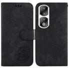 For Honor 90 Pro Little Tiger Embossed Leather Phone Case(Black) - 1