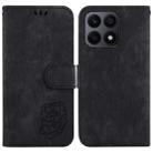 For Honor X8a Little Tiger Embossed Leather Phone Case(Black) - 1