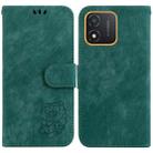 For Honor X5 Little Tiger Embossed Leather Phone Case(Green) - 1