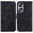 For Honor 70 Little Tiger Embossed Leather Phone Case(Black) - 1