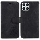 For Honor X8 Little Tiger Embossed Leather Phone Case(Black) - 1