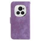 For Honor Magic6 Pro Little Tiger Embossed Leather Phone Case(Purple) - 3