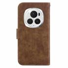 For Honor Magic6 Pro Little Tiger Embossed Leather Phone Case(Brown) - 3