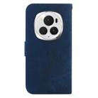 For Honor Magic6 Pro Little Tiger Embossed Leather Phone Case(Dark Blue) - 3