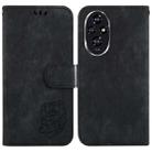 For Honor 200 Little Tiger Embossed Leather Phone Case(Black) - 1