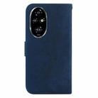 For Honor 200 Pro Little Tiger Embossed Leather Phone Case(Dark Blue) - 3