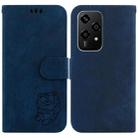 For Honor 200 Lite Global Little Tiger Embossed Leather Phone Case(Dark Blue) - 1