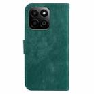 For Honor Play 60 Plus Little Tiger Embossed Leather Phone Case(Green) - 3