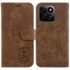 For Honor Play 60 Plus Little Tiger Embossed Leather Phone Case(Brown) - 1