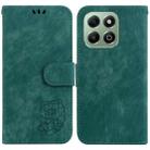 For Honor X6b Little Tiger Embossed Leather Phone Case(Green) - 1