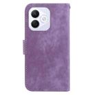 For Honor X60i Little Tiger Embossed Leather Phone Case(Purple) - 3