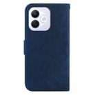 For Honor X60i Little Tiger Embossed Leather Phone Case(Dark Blue) - 3