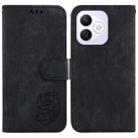 For Honor X60i Little Tiger Embossed Leather Phone Case(Black) - 1