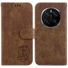 For Honor Magic7 Pro Little Tiger Embossed Leather Phone Case(Brown) - 1