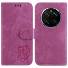 For Honor Magic7 Pro Little Tiger Embossed Leather Phone Case(Rose Red) - 1