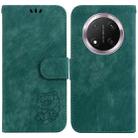 For Honor X9c Little Tiger Embossed Leather Phone Case(Green) - 1