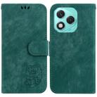 For Honor 400 Lite Little Tiger Embossed Leather Phone Case(Green) - 1