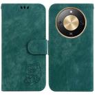 For Honor X70 5G Little Tiger Embossed Leather Phone Case(Green) - 1