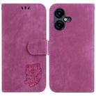 For Tecno Pova Neo 3 Little Tiger Embossed Leather Phone Case(Rose Red) - 1