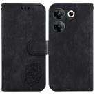 For Tecno Camon 20 Pro 5G Little Tiger Embossed Leather Phone Case(Black) - 1