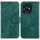 For Tecno Spark 10 4G / 10C Little Tiger Embossed Leather Phone Case(Green) - 1
