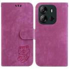 For Tecno Spark GO 2023 /Pop 7 Pro Little Tiger Embossed Leather Phone Case(Rose Red) - 1