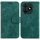 For Tecno Spark 10 Pro Little Tiger Embossed Leather Phone Case(Green) - 1