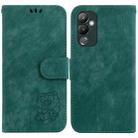 For Tecno Pova 4 Little Tiger Embossed Leather Phone Case(Green) - 1