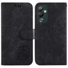 For Tecno Pova 4 Little Tiger Embossed Leather Phone Case(Black) - 1