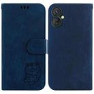 For Tecno Spark 9 Pro / 9T Little Tiger Embossed Leather Phone Case(Dark Blue) - 1