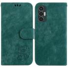 For Tecno Pova 3 / LE7 Little Tiger Embossed Leather Phone Case(Green) - 1