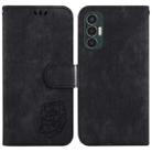 For Tecno Pova 3 / LE7 Little Tiger Embossed Leather Phone Case(Black) - 1